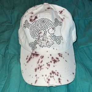 Lunada Bay Distressed Skull Rhinestone Hat